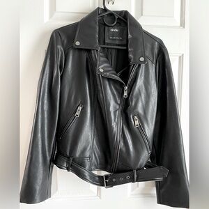 Elodie Black Leather Jacket